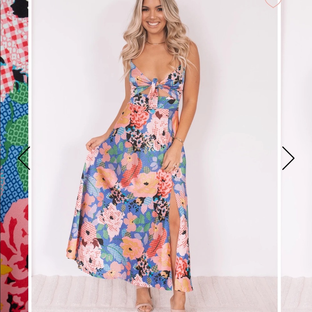 Ester & Co Maxi Dress With Cutout